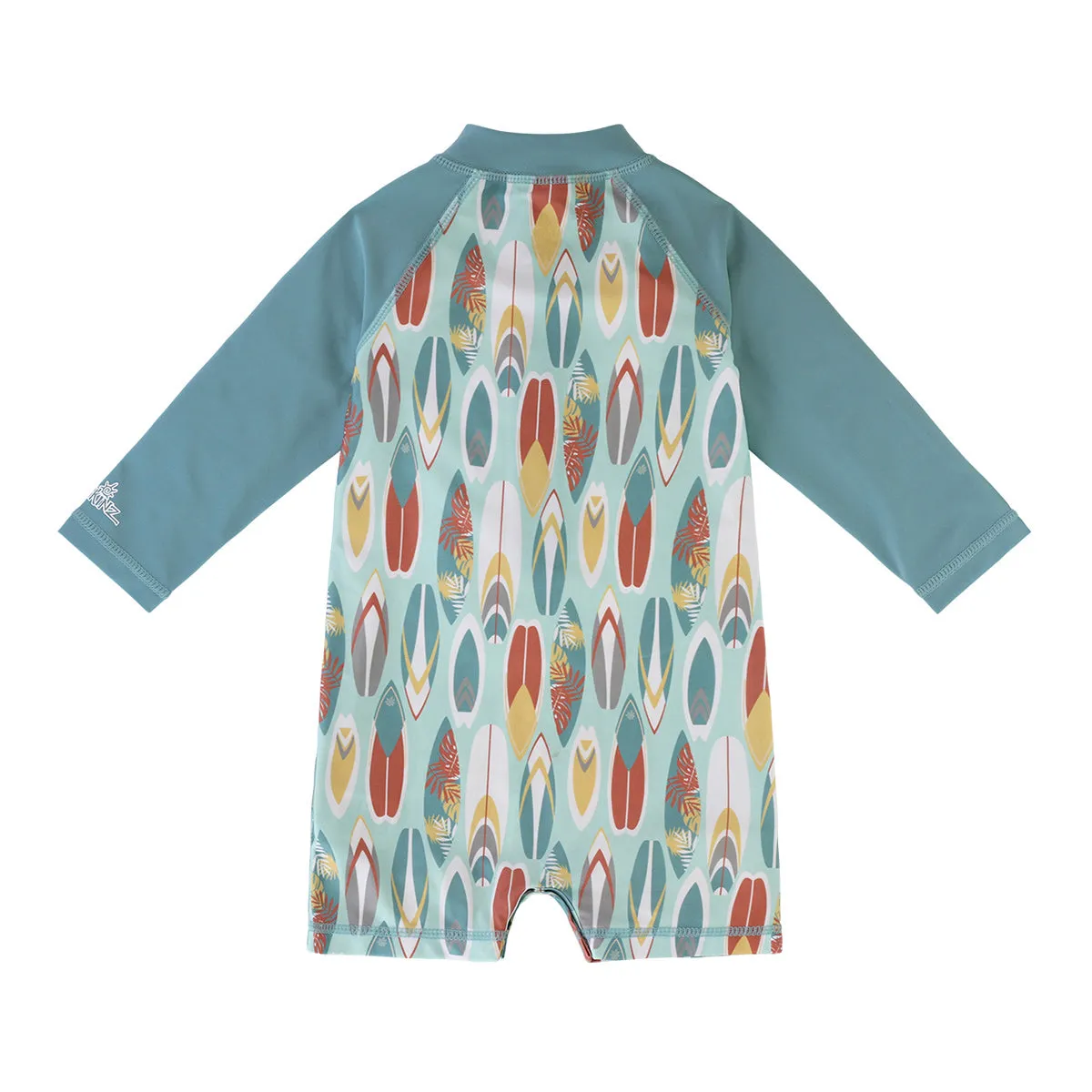 Baby Boy's Long Sleeve Swim Romper