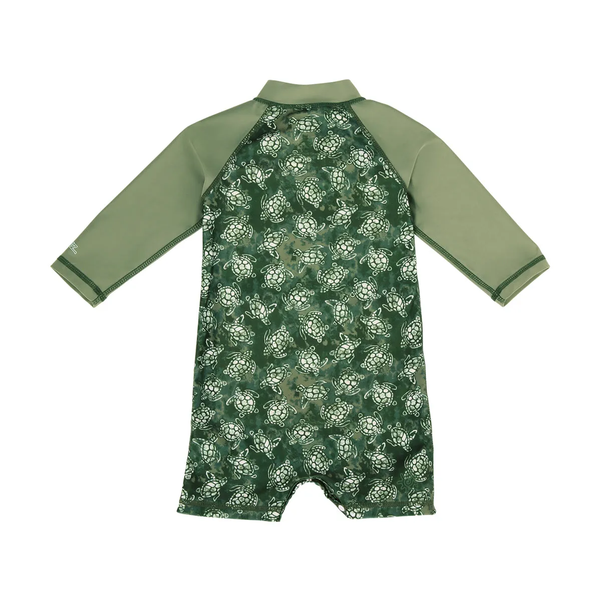 Baby Boy's Long Sleeve Swim Romper