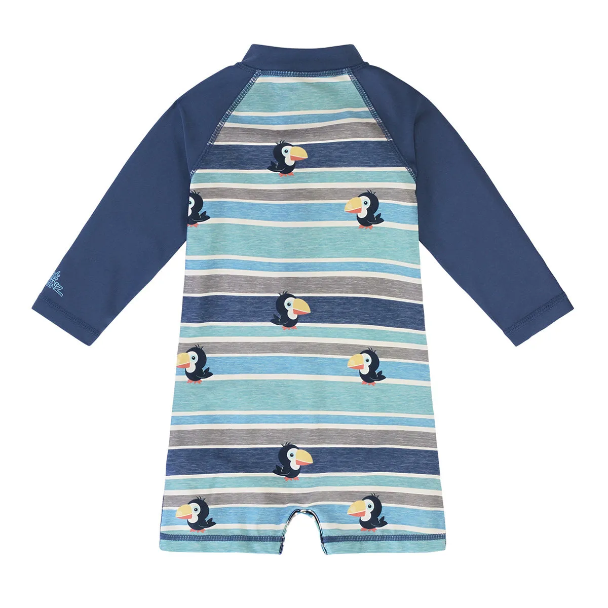Baby Boy's Long Sleeve Swim Romper