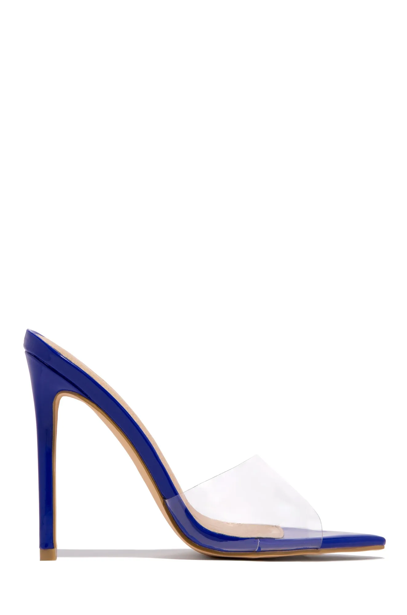 Beauty Blogger Clear Strap Heel Mules - Black