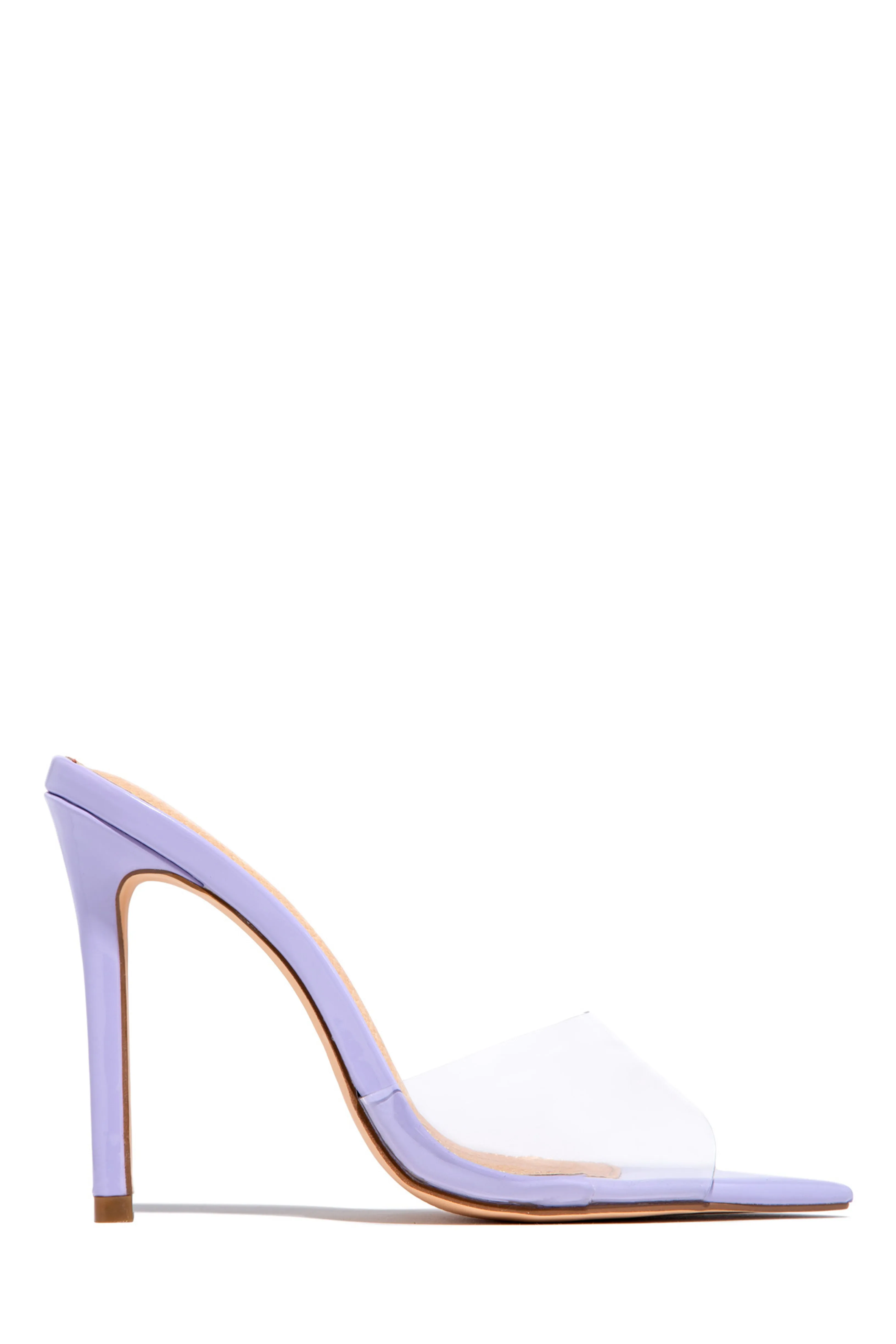 Beauty Blogger Clear Strap Heel Mules - Black