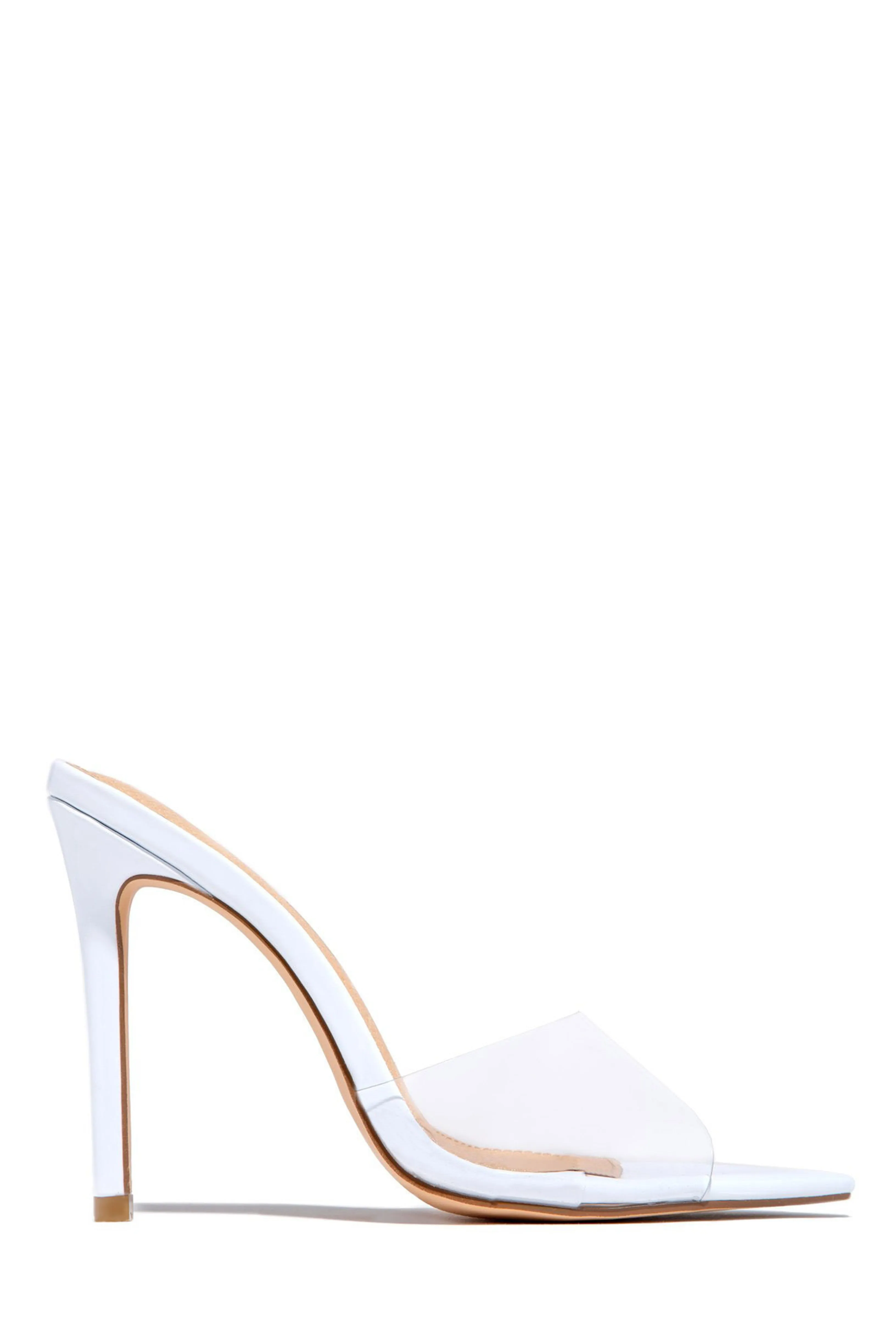 Beauty Blogger Clear Strap Heel Mules - Black