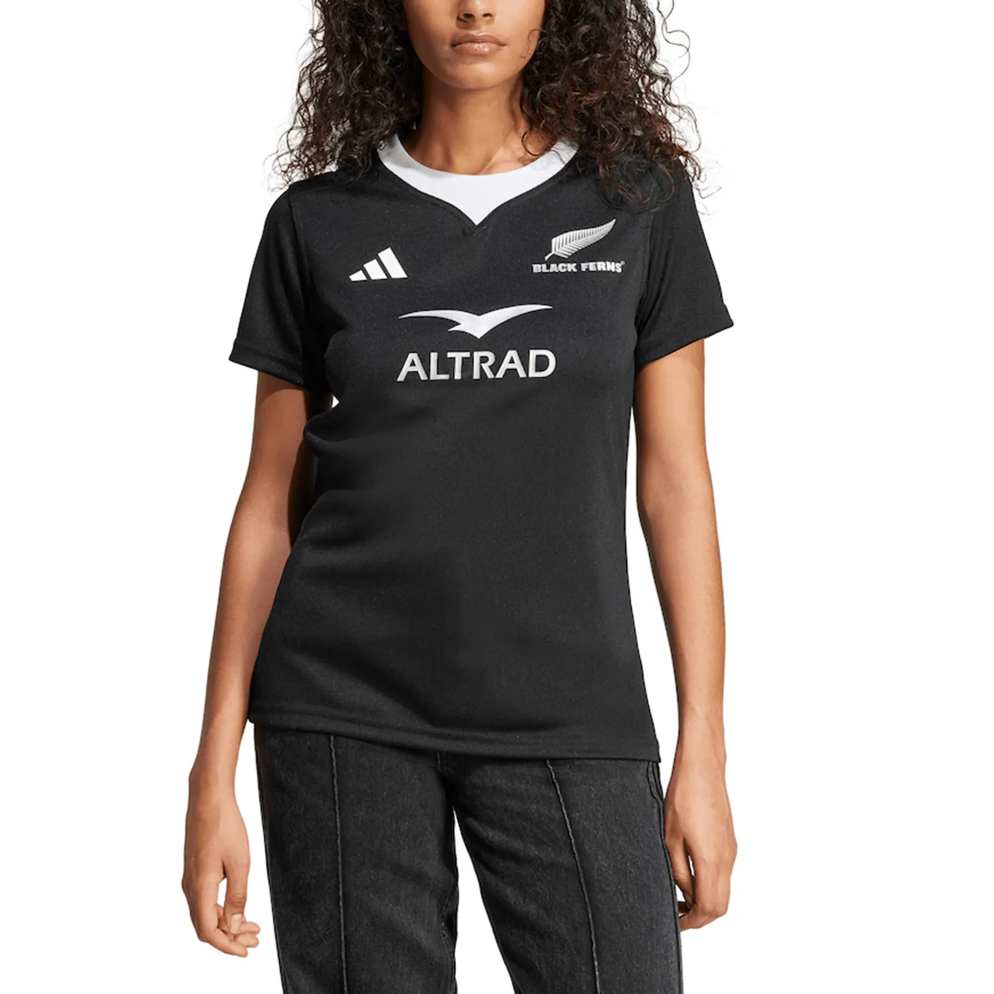 Black Ferns 24/25 Women's Home Supporters Jersey by adidas