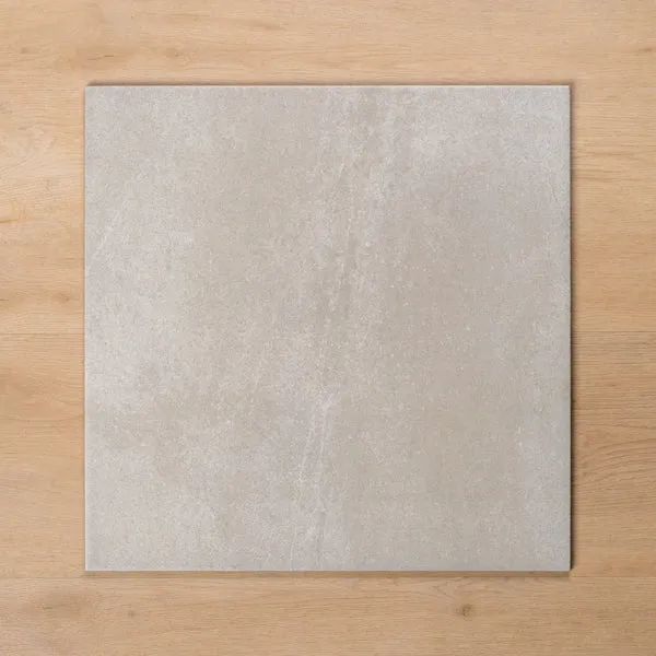 Burleigh Silver External Cushioned Edge Porcelain Tile 450x450mm