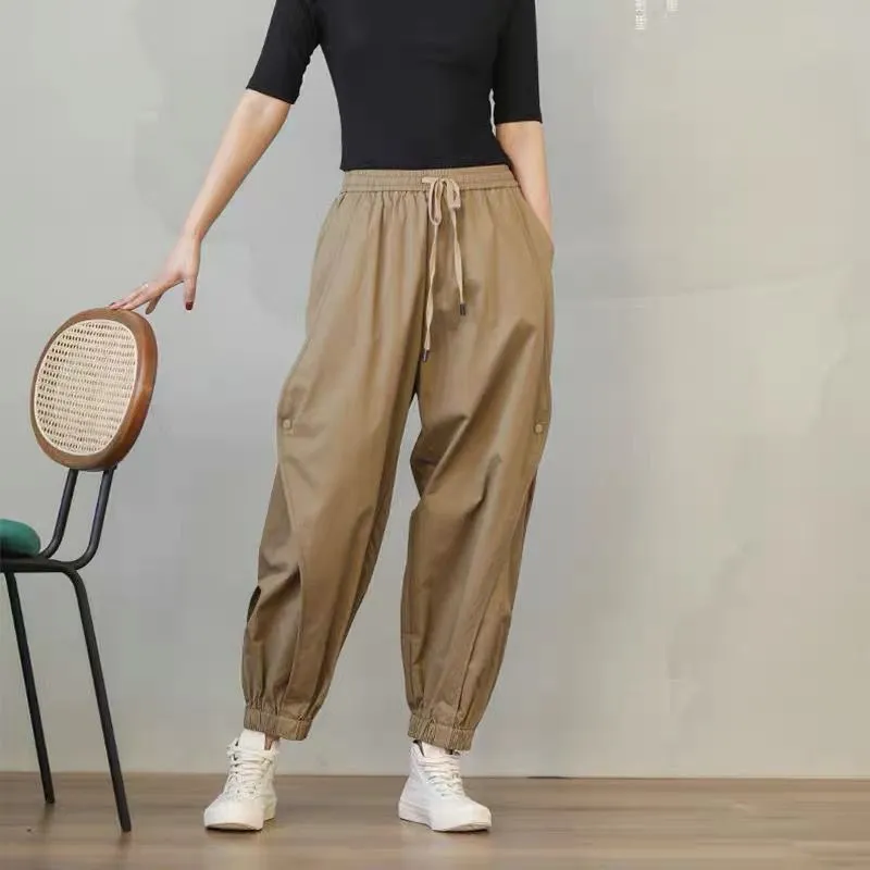 Calça Jogging Botões Cintura Elástica