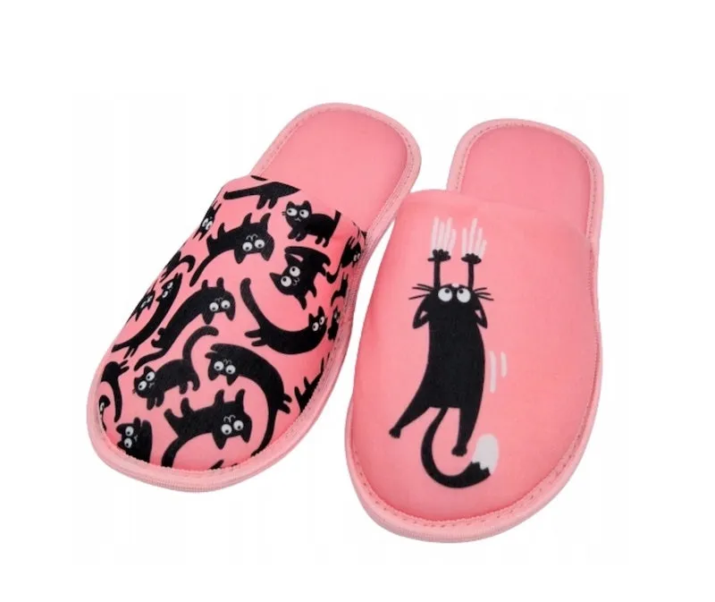 Dedoles Pink Cats Slippers