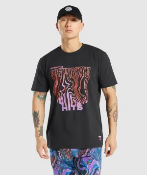 Gymshark Pre-Workout T-Shirt - Black