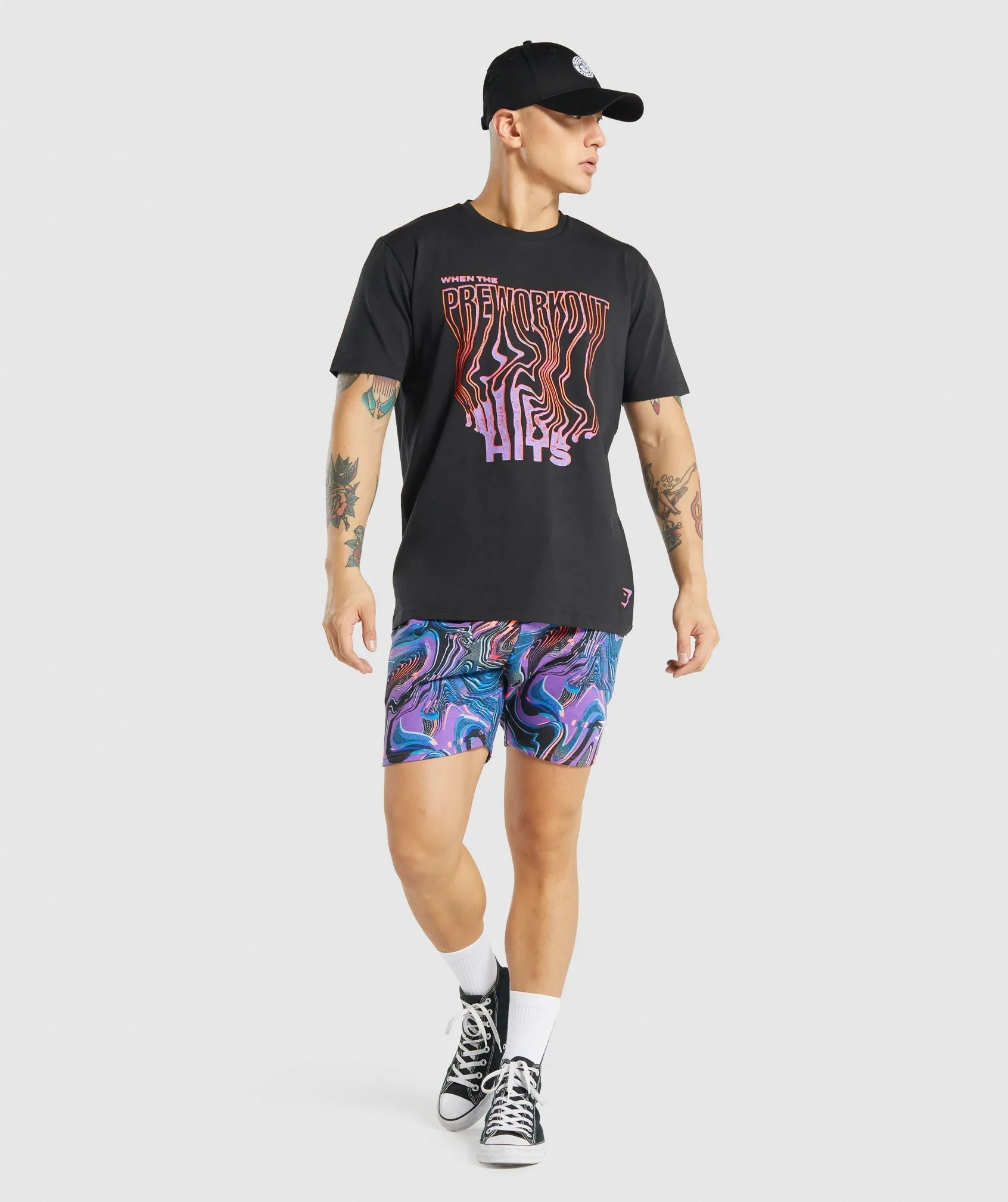Gymshark Pre-Workout T-Shirt - Black