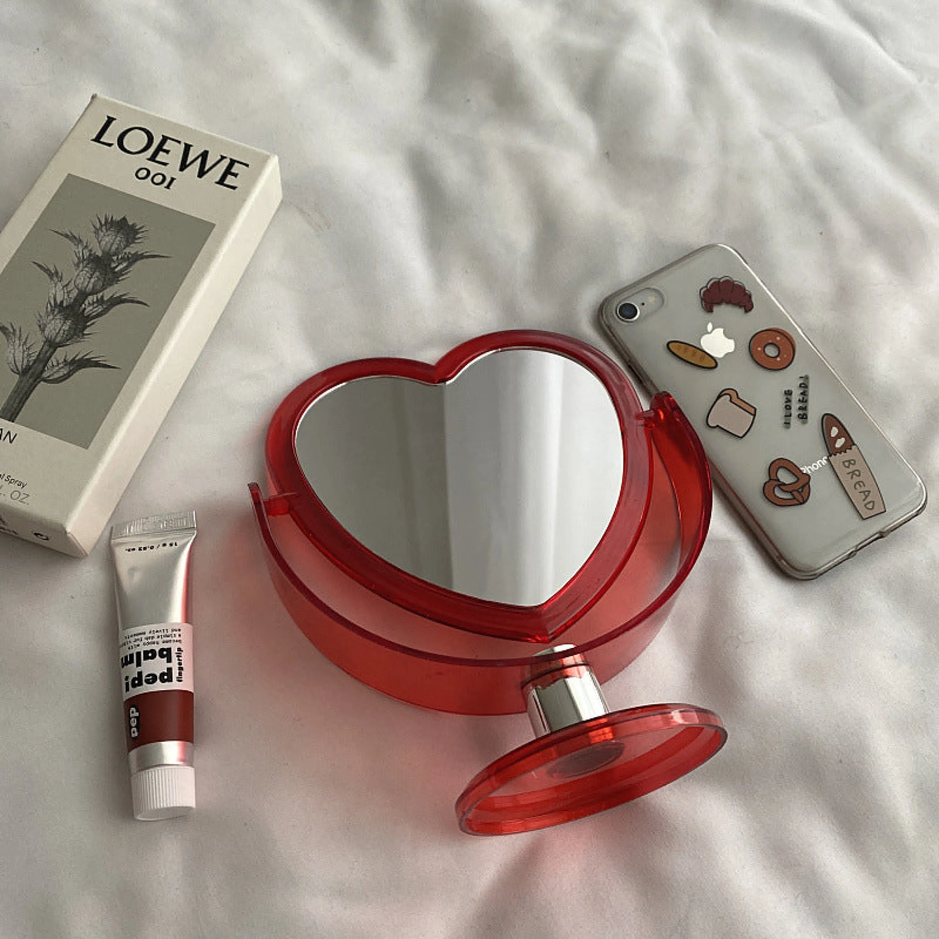 Heart Shape Mirror (3 Colors)