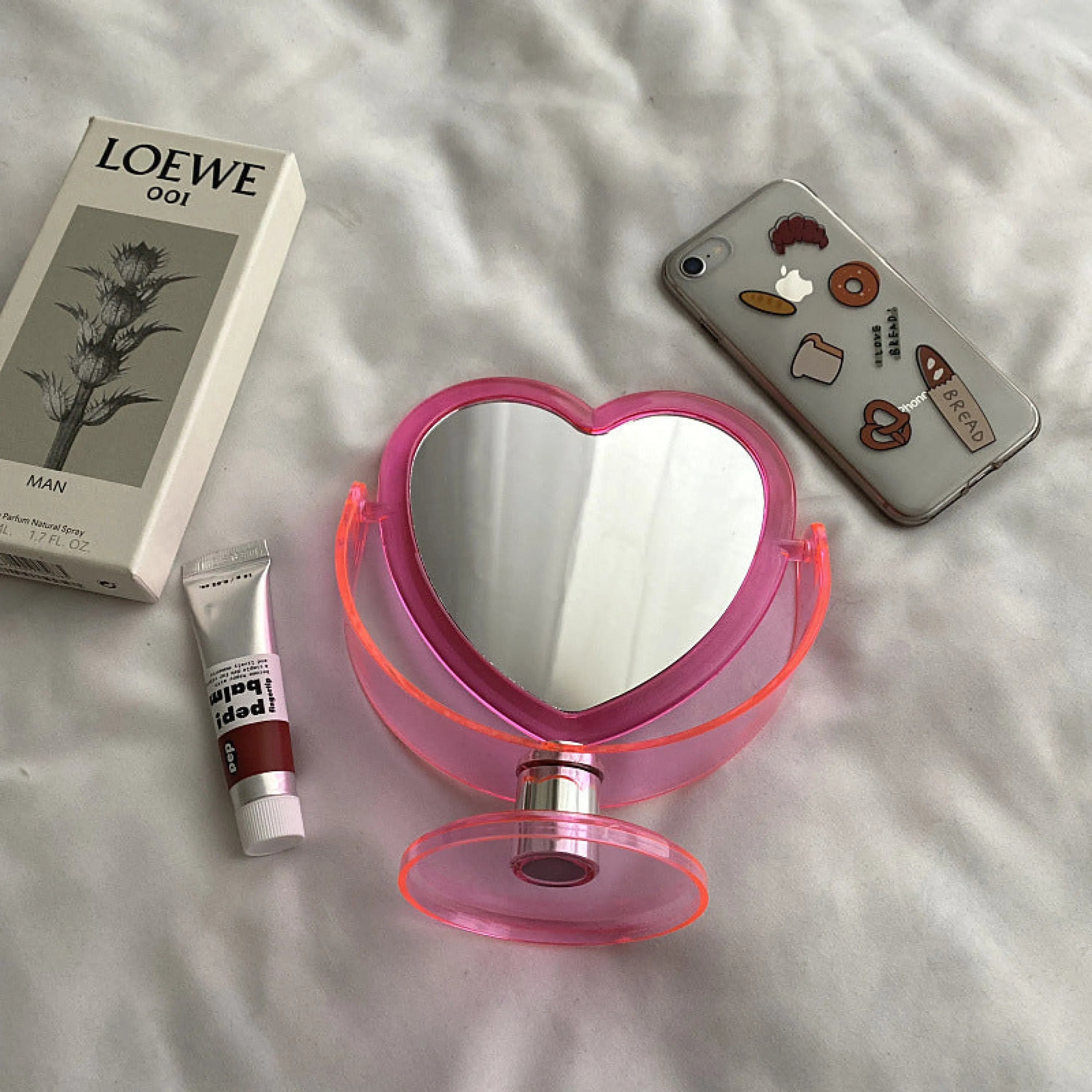 Heart Shape Mirror (3 Colors)