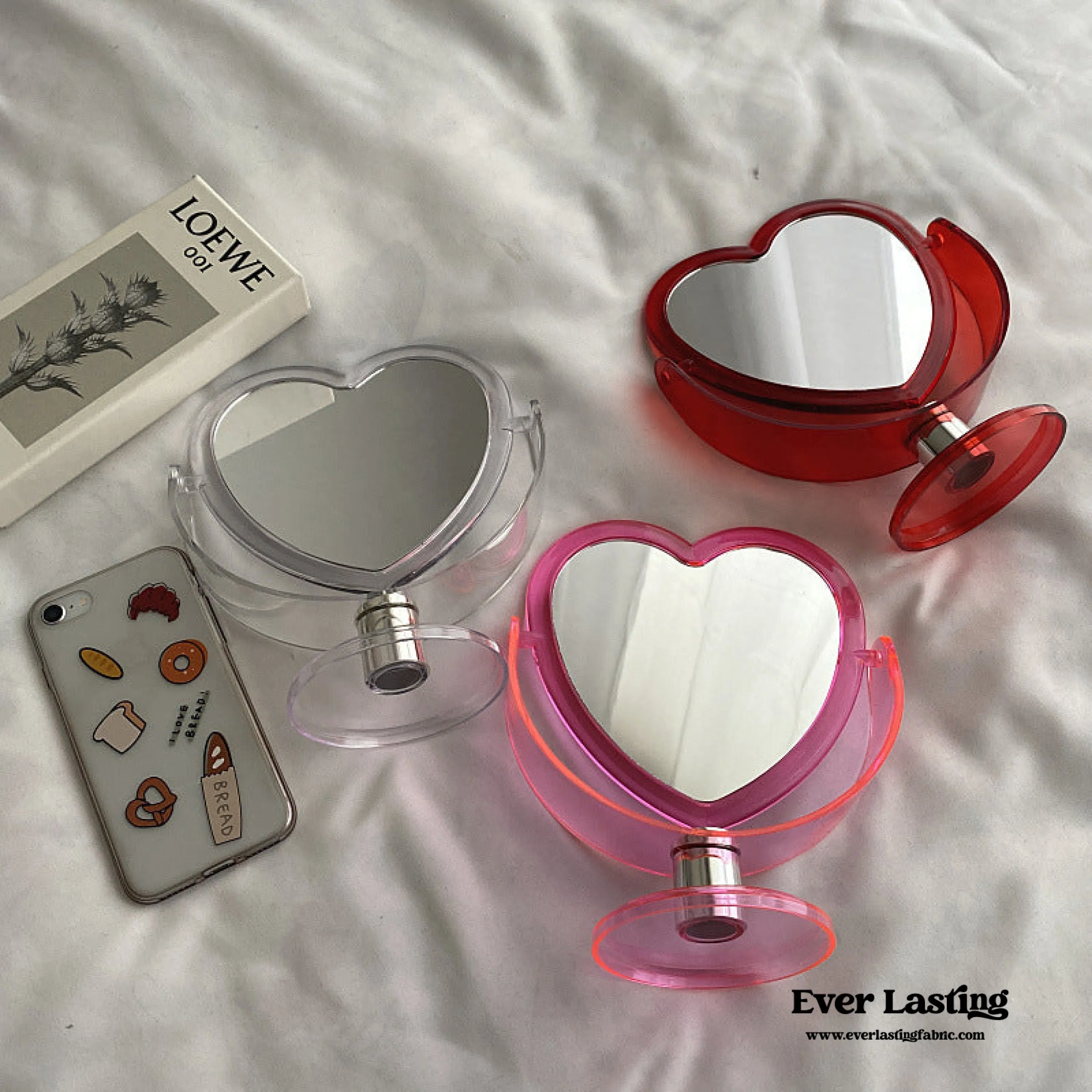 Heart Shape Mirror (3 Colors)