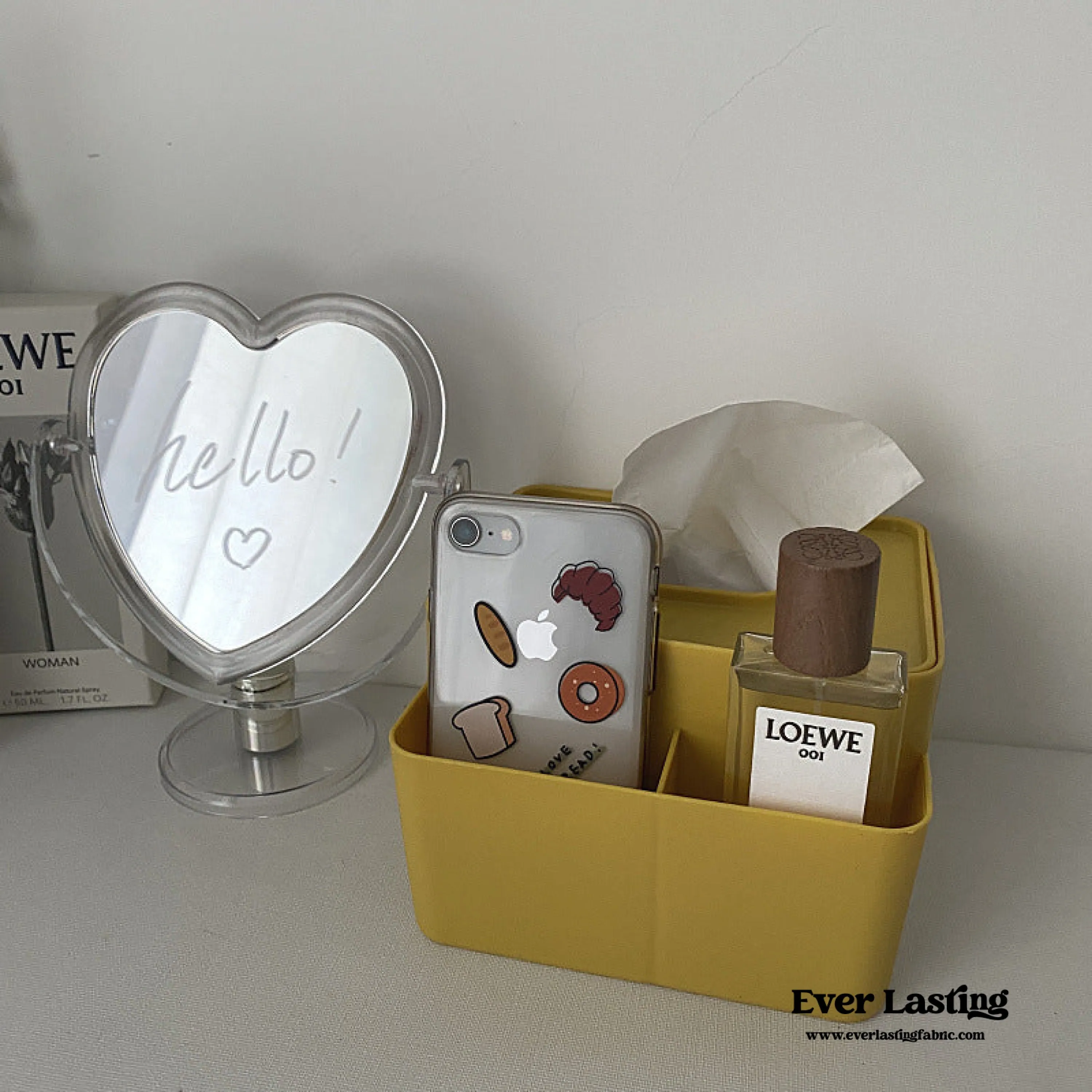 Heart Shape Mirror (3 Colors)