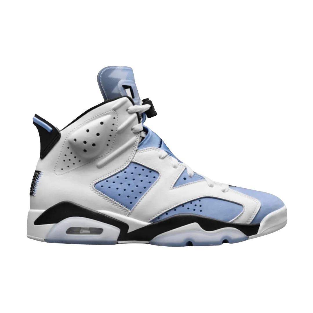 Jordan 6 Retro UNC White - Grade School
