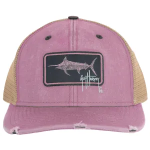Ladies Pink Billfish Patch Mesh Trucker Hat