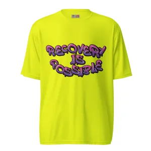 Recovery Junkie Graffiti  Unisex performance crew neck t-shirt