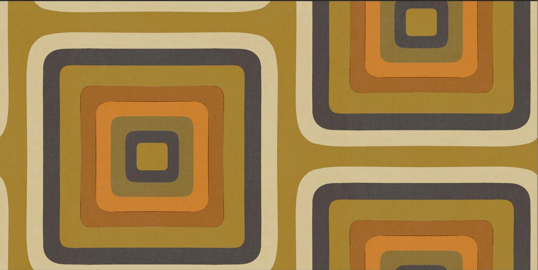 Retro Square  Geometric wallpaper - Ochre   Mustard