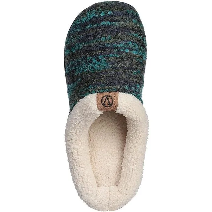 Roxoni Womens Knitted Fleece Lined Clog Slippers Warm House Shoe