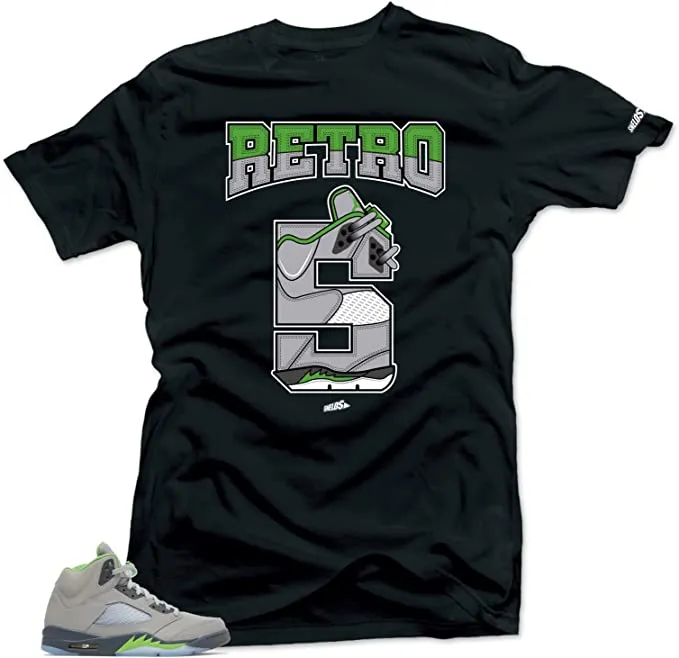 Shirt To Match Jordan 5 Green Bean Sneakers-Retro 5 Tees