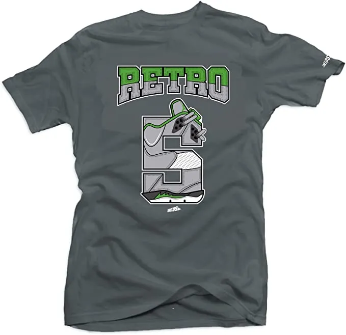 Shirt To Match Jordan 5 Green Bean Sneakers-Retro 5 Tees