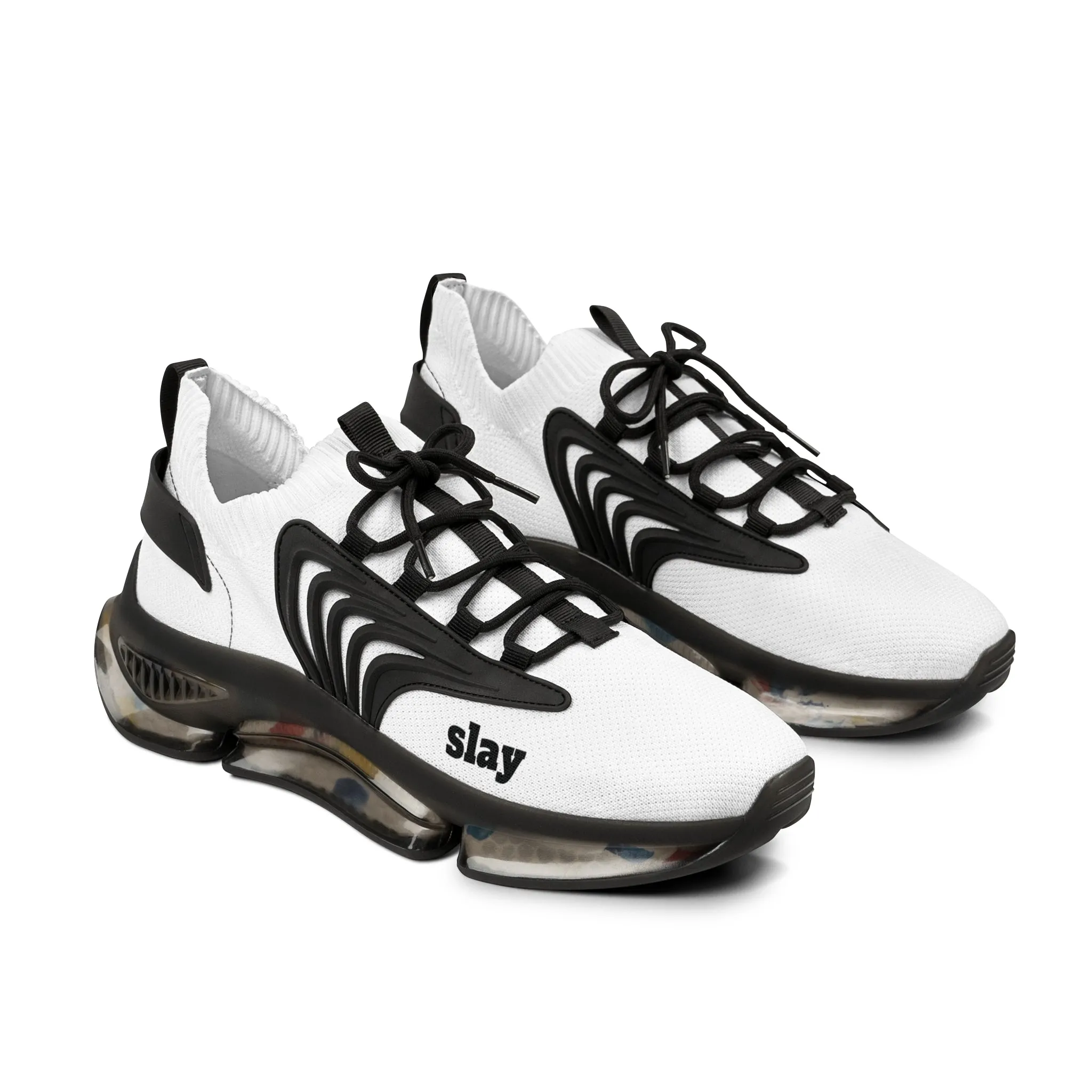 Slay White Mesh Sneakers unisex