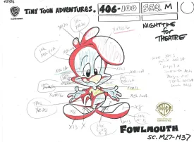 Tiny Toons Original Production Color Call Out: Fowlmouth