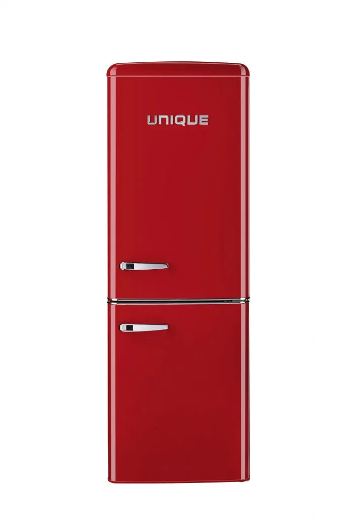 Unique 9 cu/ft Retro AC Bottom Mount Refrigerator