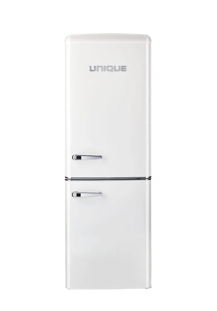 Unique 9 cu/ft Retro AC Bottom Mount Refrigerator